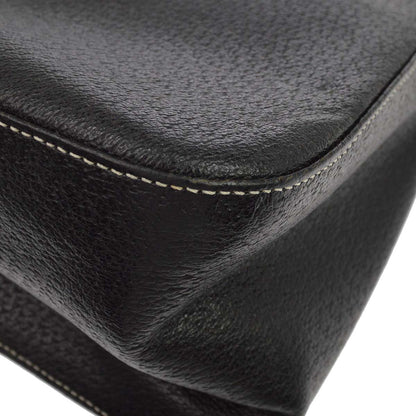Fendi Black Leather Mamma Baguette Handbag