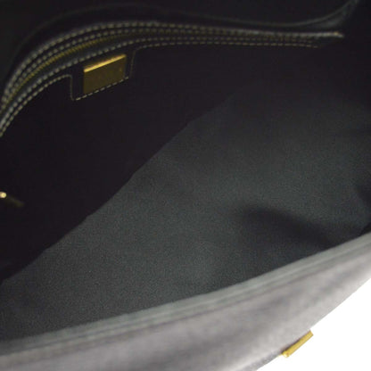 Fendi Black Leather Mamma Baguette Handbag