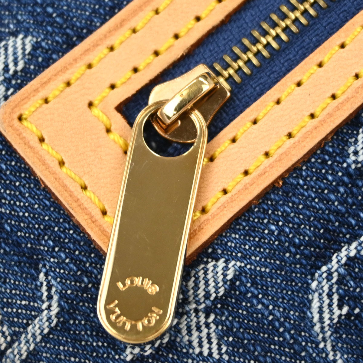 Louis Vuitton Blue Monogram Denim Pochette Plat Clutch Bag M95007