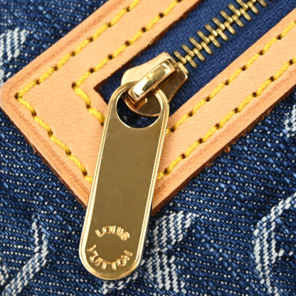 Louis Vuitton Blue Monogram Denim Pochette Plat Clutch Bag M95007