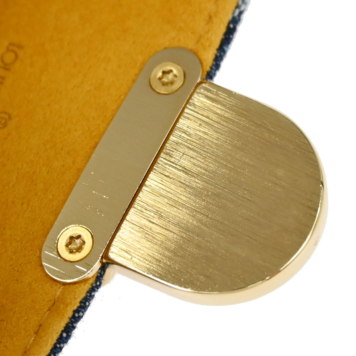 Louis Vuitton Blue Monogram Denim Pochette Plat Clutch Bag M95007