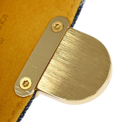 Louis Vuitton Blue Monogram Denim Pochette Plat Clutch Bag M95007