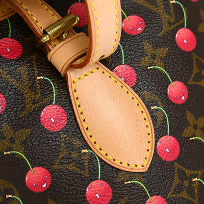Louis Vuitton Monogram Cherry Bucket PM Tote Handbag M95012