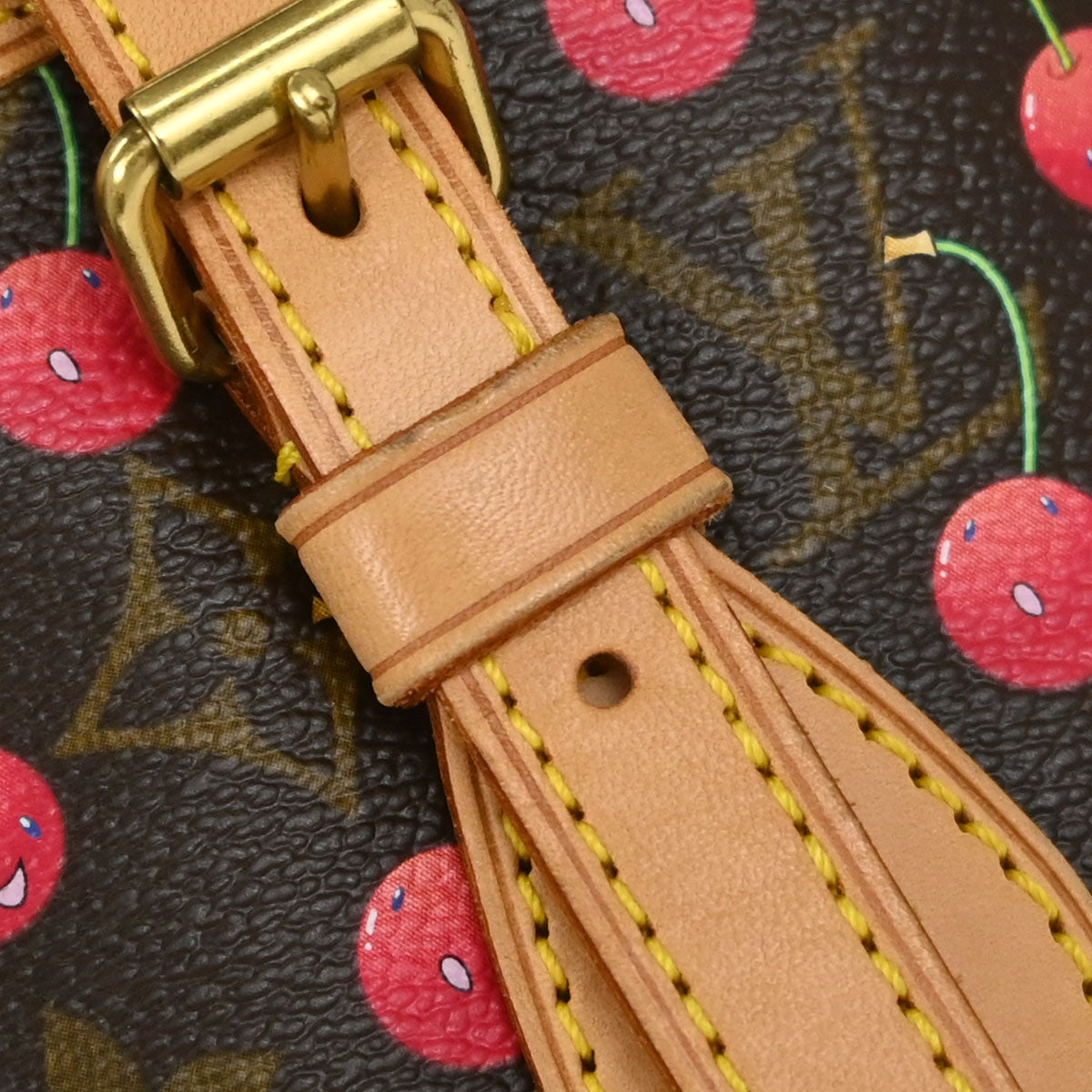 Louis Vuitton Monogram Cherry Bucket PM Tote Handbag M95012