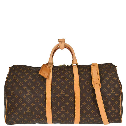 Louis Vuitton Monogram Keepall Bandouliere 55 Duffle Bag M41414