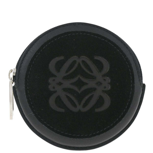 Loewe Black Leather Coin Purse Wallet