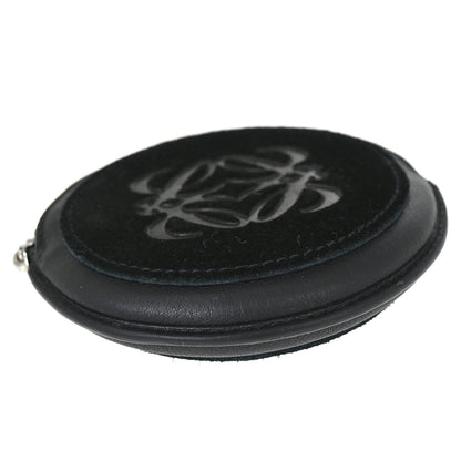 Loewe Black Leather Coin Purse Wallet