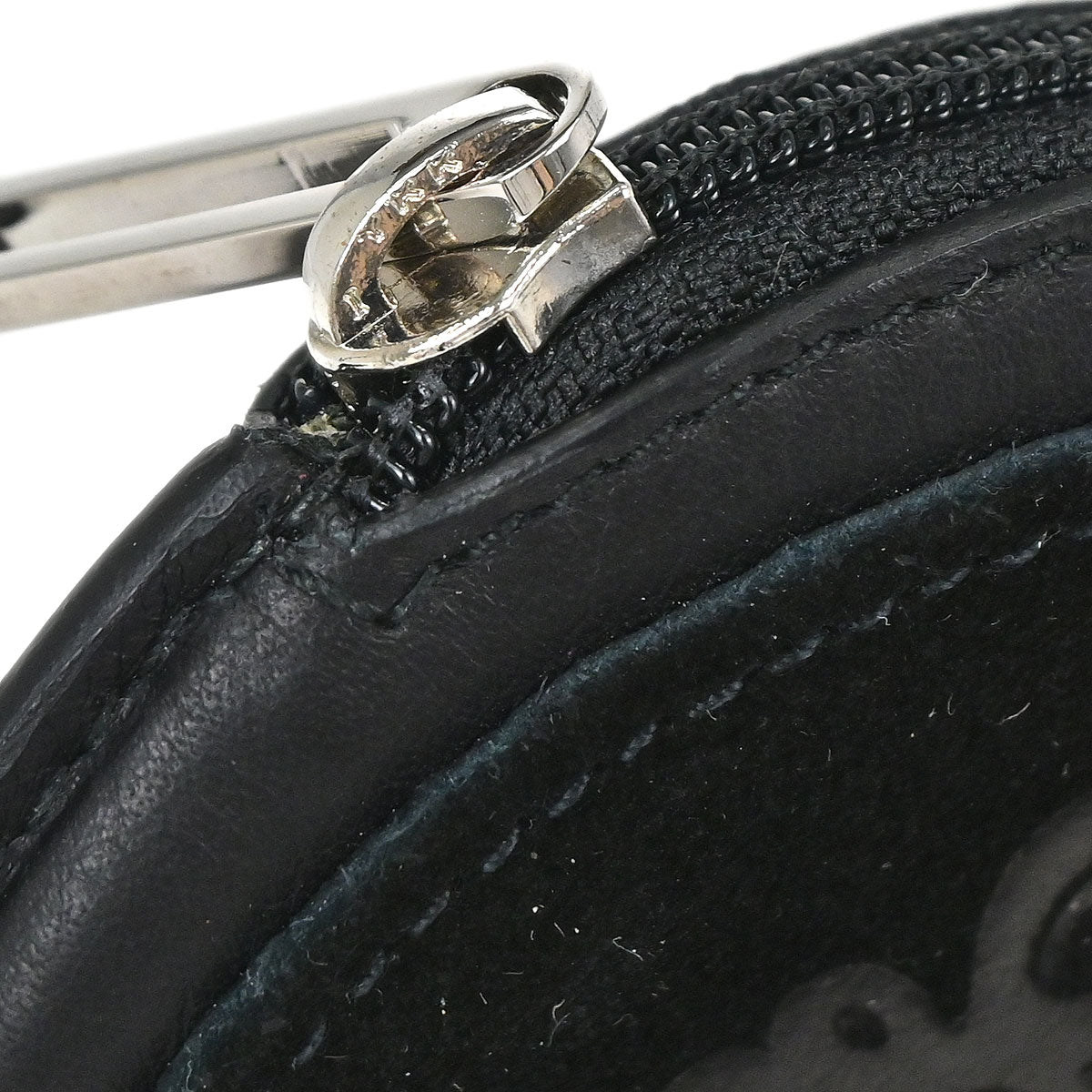 Loewe Black Leather Coin Purse Wallet
