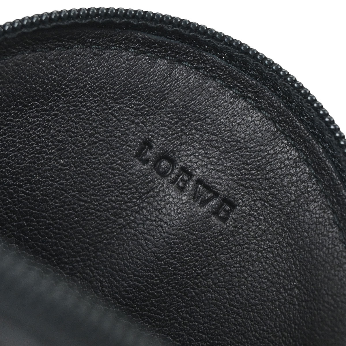 Loewe Black Leather Coin Purse Wallet