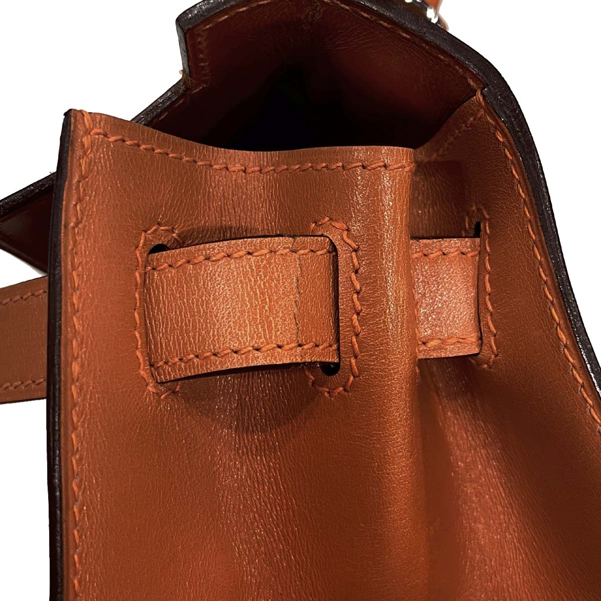 Hermes * 2004 Orange Box Calf Kelly 28 Sellier