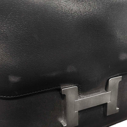 Hermes 1998 Black Chamonix Constance 25 Shoulder Bag