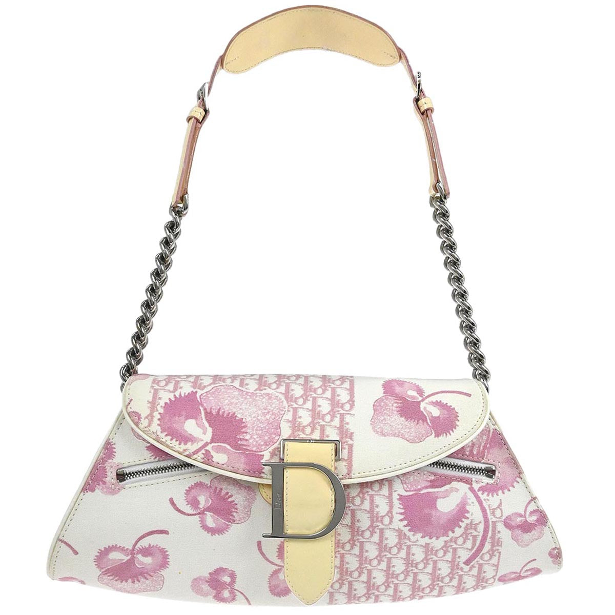 Christian Dior White Pink Handbag