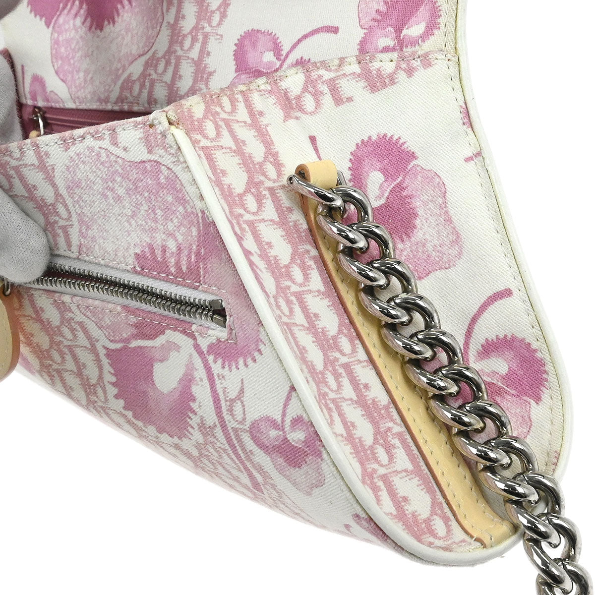 Christian Dior White Pink Handbag