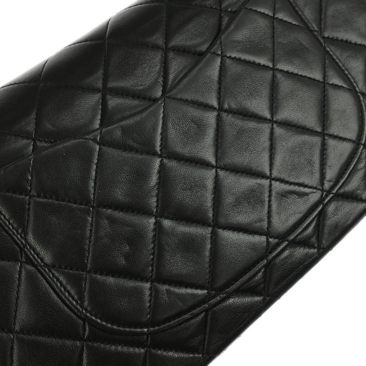 Chanel Black Lambskin Small Classic Double Flap Shoulder Bag