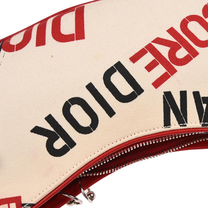 Christian Dior Red White Hardcore Pierced Shoulder Bag