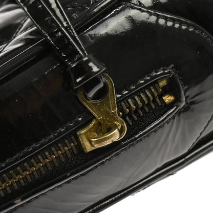 Chanel 1986-1988 Black Patent Leather Shoulder Bag