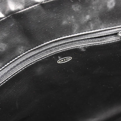 Chanel 1986-1988 Black Patent Leather Shoulder Bag