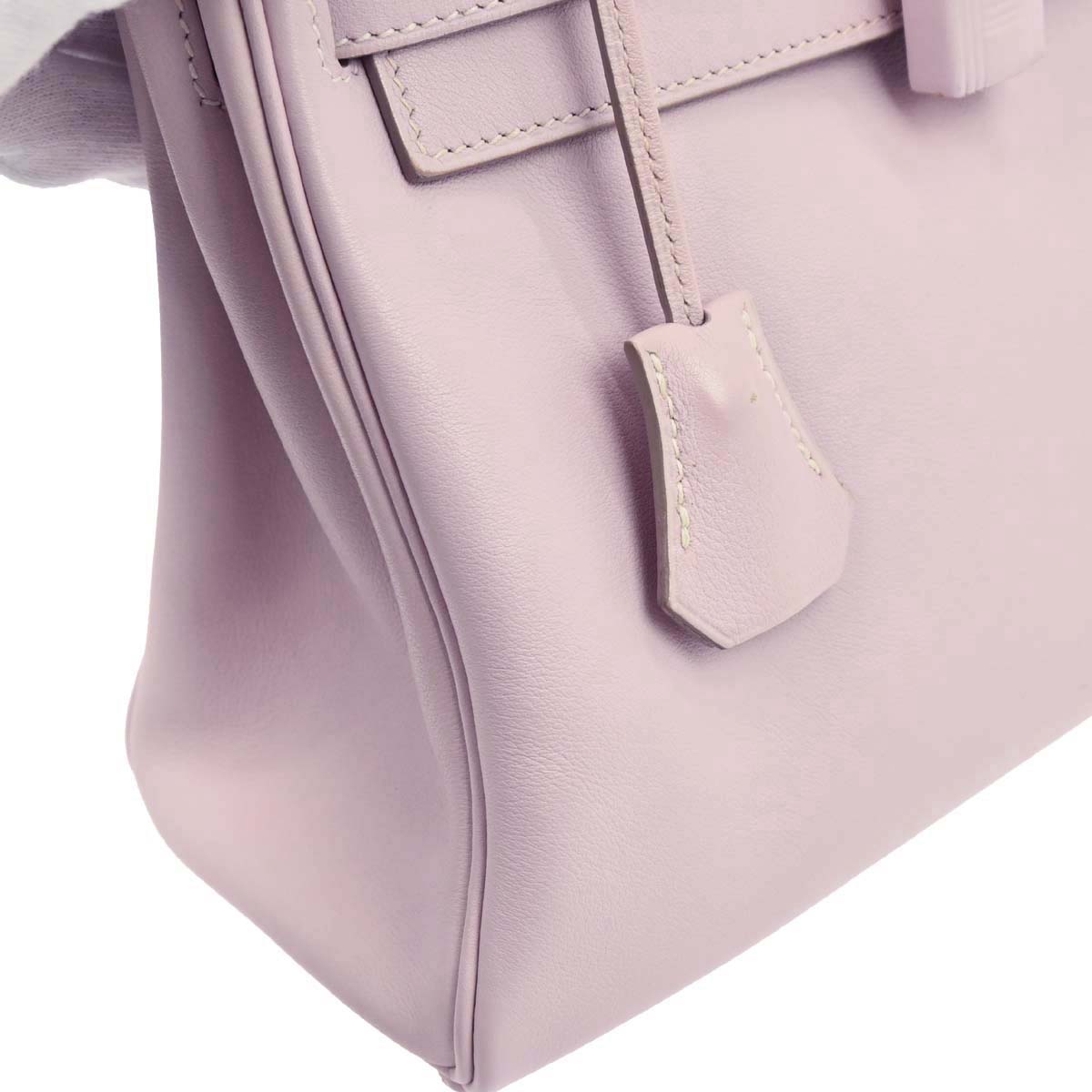 Hermes Rose Dragee Swift Kelly 25 Retourne 2way Shoulder Handbag