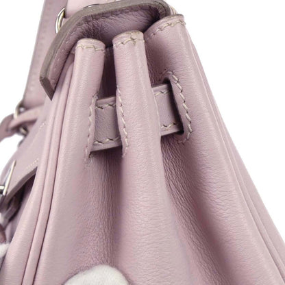 Hermes Rose Dragee Swift Kelly 25 Retourne 2way Shoulder Handbag
