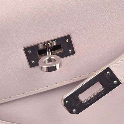 Hermes Rose Dragee Swift Kelly 25 Retourne 2way Shoulder Handbag