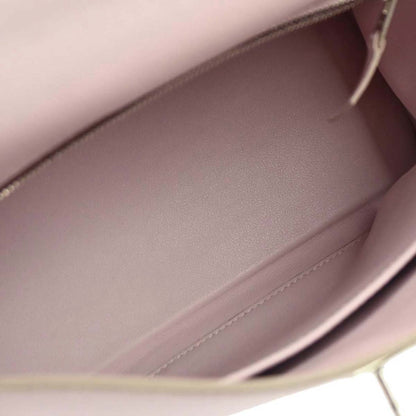 Hermes Rose Dragee Swift Kelly 25 Retourne 2way Shoulder Handbag