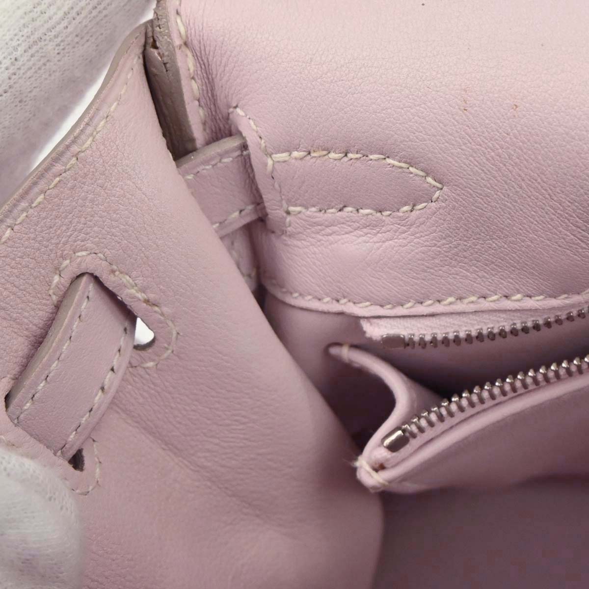 Hermes Rose Dragee Swift Kelly 25 Retourne 2way Shoulder Handbag