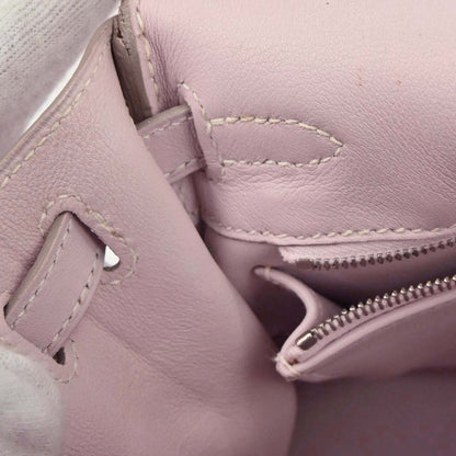 Hermes Rose Dragee Swift Kelly 25 Retourne 2way Shoulder Handbag