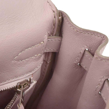 Hermes Rose Dragee Swift Kelly 25 Retourne 2way Shoulder Handbag