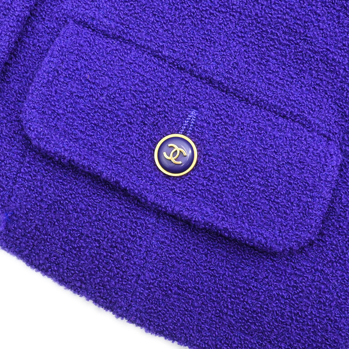 Chanel 1995 Setup Suit Jacket Skirt Purple #36