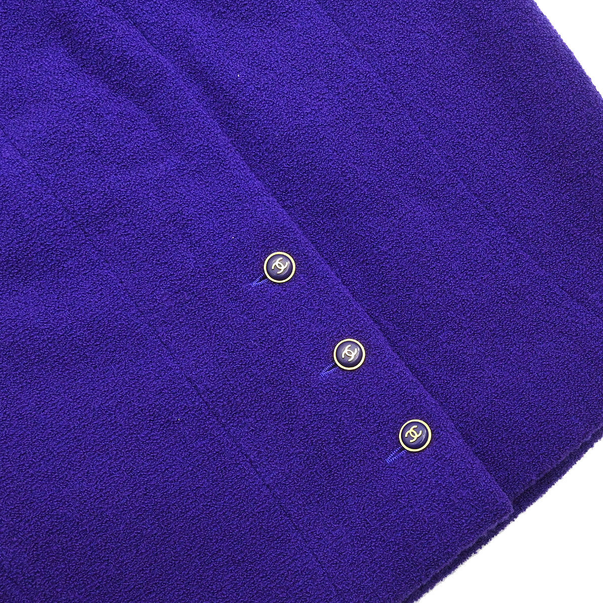 Chanel 1995 Setup Suit Jacket Skirt Purple #36