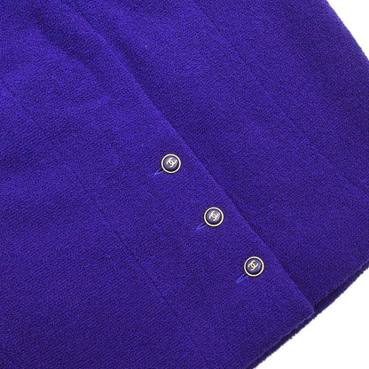 Chanel 1995 Setup Suit Jacket Skirt Purple #36