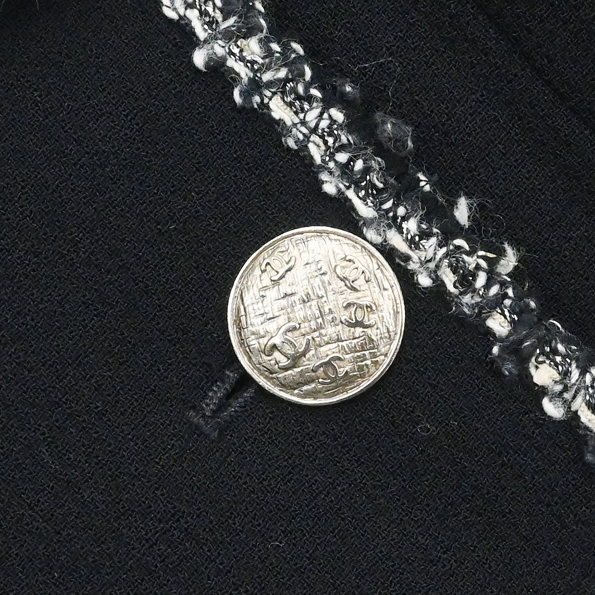 Chanel 2005 Emblem Double Breasted Jacket Black #38