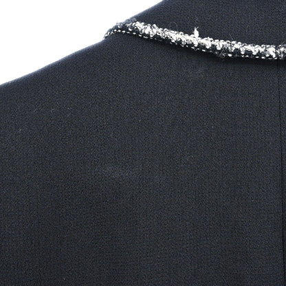 Chanel 2005 Emblem Double Breasted Jacket Black #38
