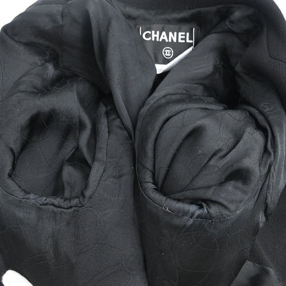Chanel 2005 Emblem Double Breasted Jacket Black #38
