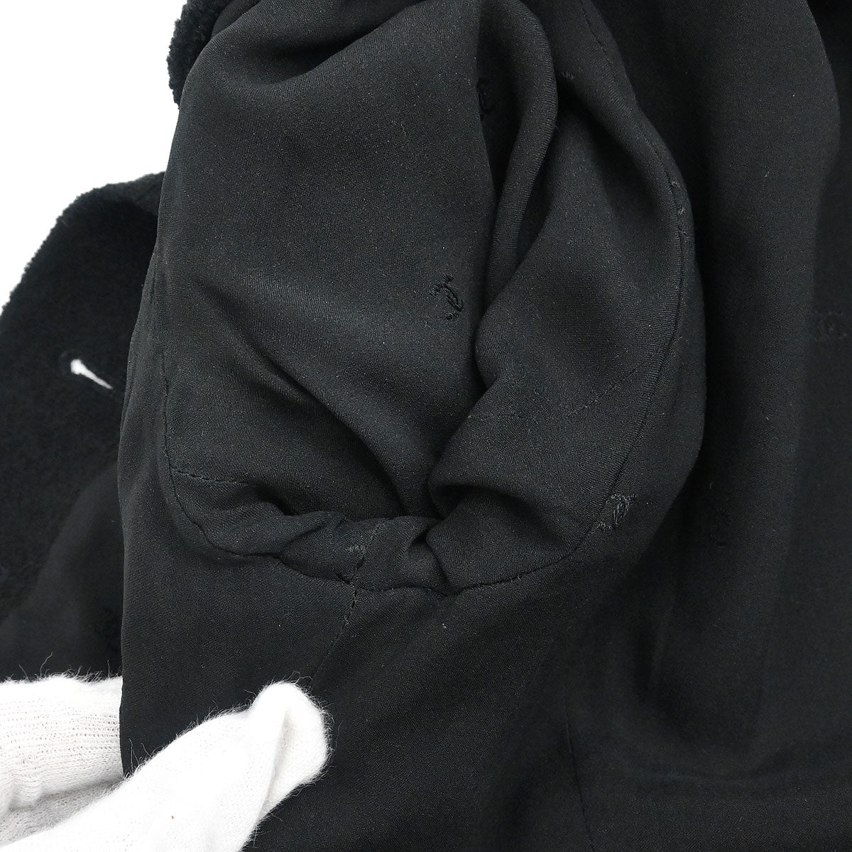 Chanel 1995 Single Breasted Collarless Jacket Black #38