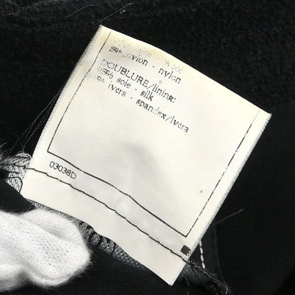 Chanel 1995 Single Breasted Collarless Jacket Black #38