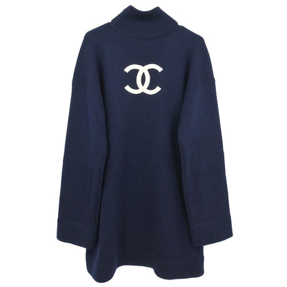 Chanel 1994 Sweater Knit Top Navy #42