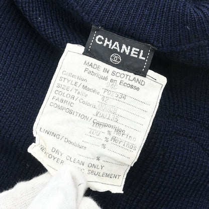 Chanel 1994 Sweater Knit Top Navy #42