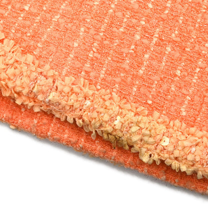 Chanel 1995 Setup Suit Jacket Skirt Salmon Pink #38