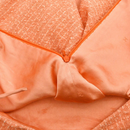 Chanel 1995 Setup Suit Jacket Skirt Salmon Pink #38