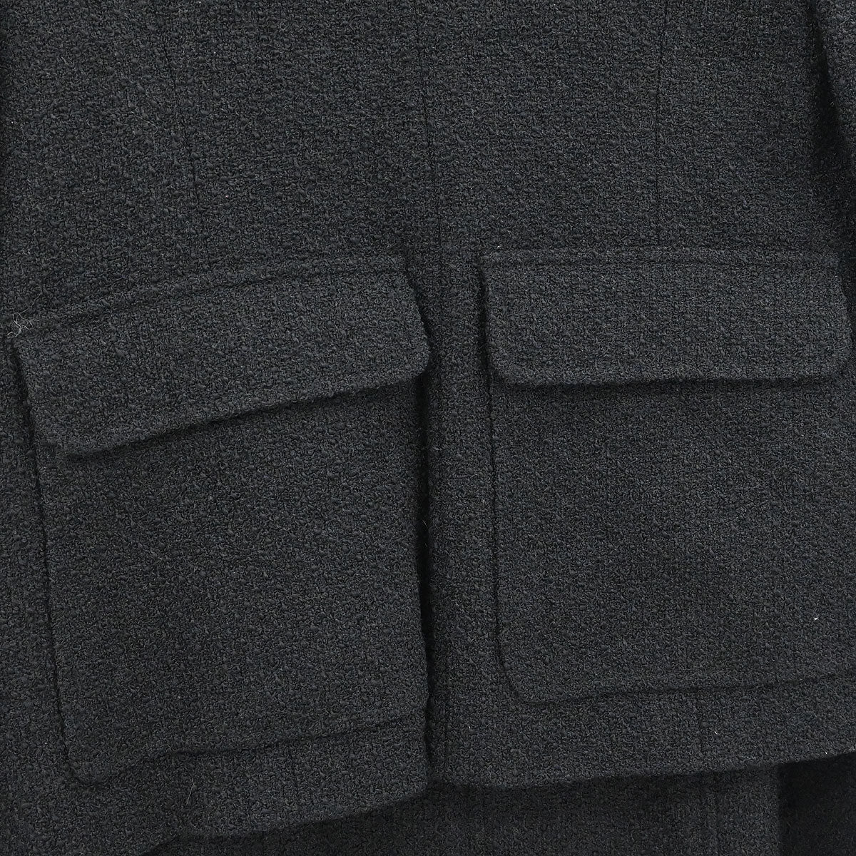 Chanel 1995 Setup Suit Jacket Skirt Black  #42