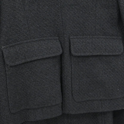 Chanel 1995 Setup Suit Jacket Skirt Black  #42
