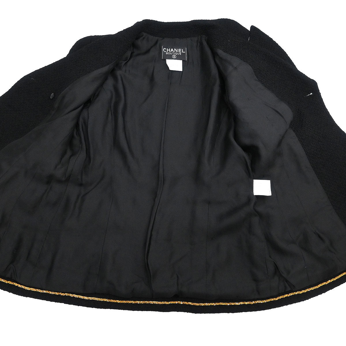Chanel 1995 Setup Suit Jacket Skirt Black  #42