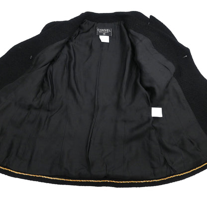 Chanel 1995 Setup Suit Jacket Skirt Black  #42