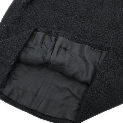 Chanel 1995 Setup Suit Jacket Skirt Black  #42