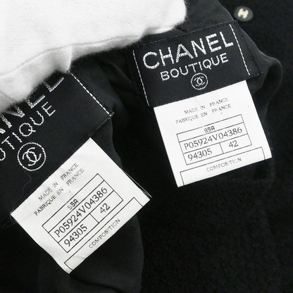 Chanel 1995 Setup Suit Jacket Skirt Black  #42