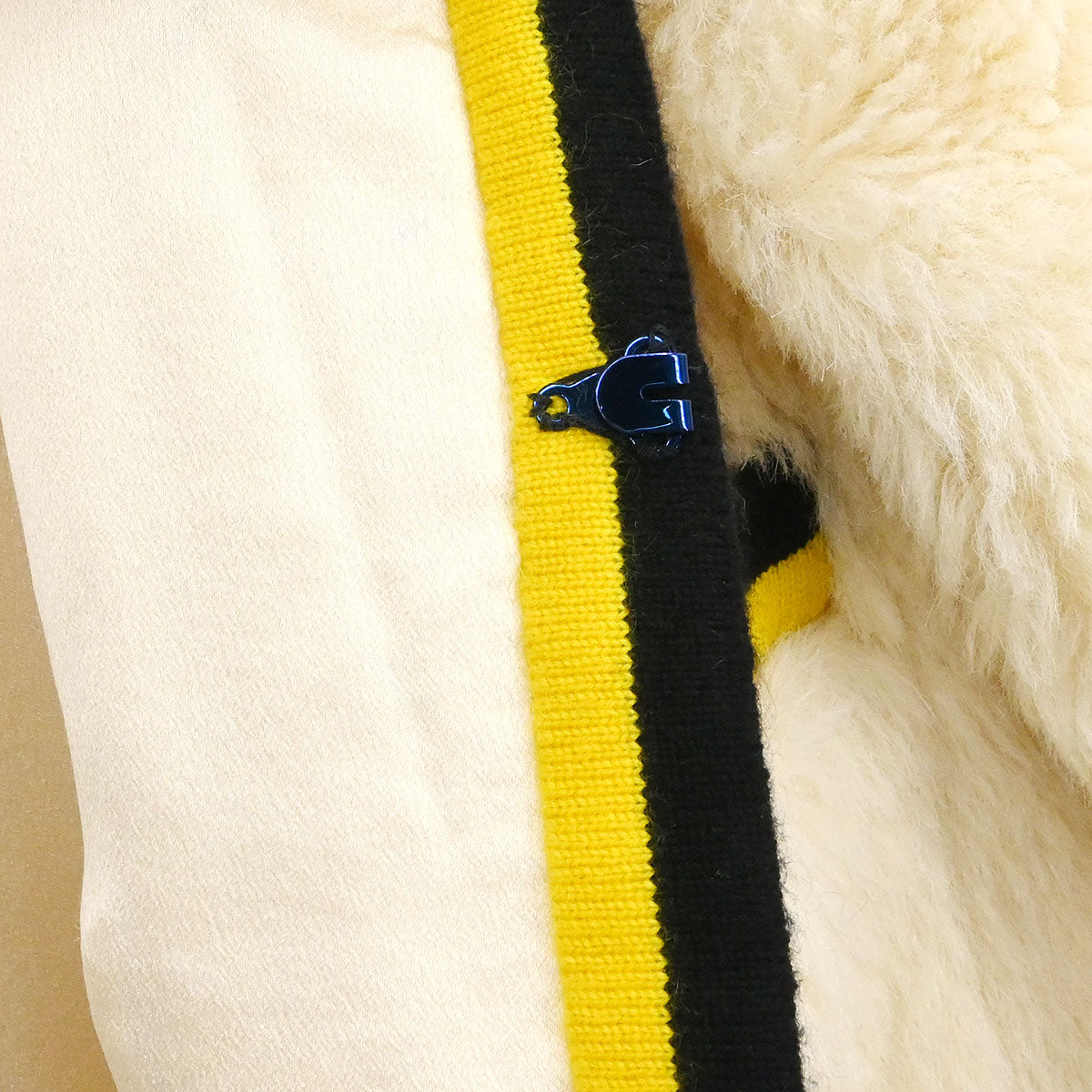 Chanel * 1994 Long Sleeve Alpaca Jacket Coat Ivory #38