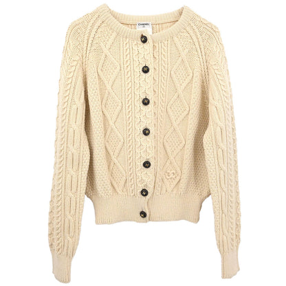 Chanel 1996 Fisherman Cardigan Ivory #44