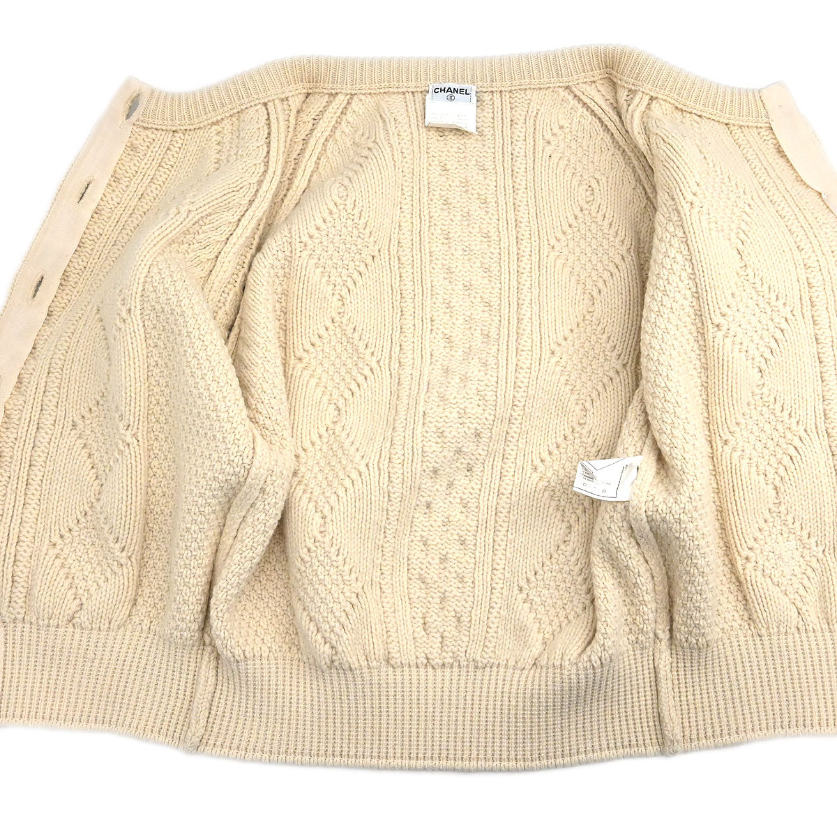 Chanel 1996 Fisherman Cardigan Ivory #44