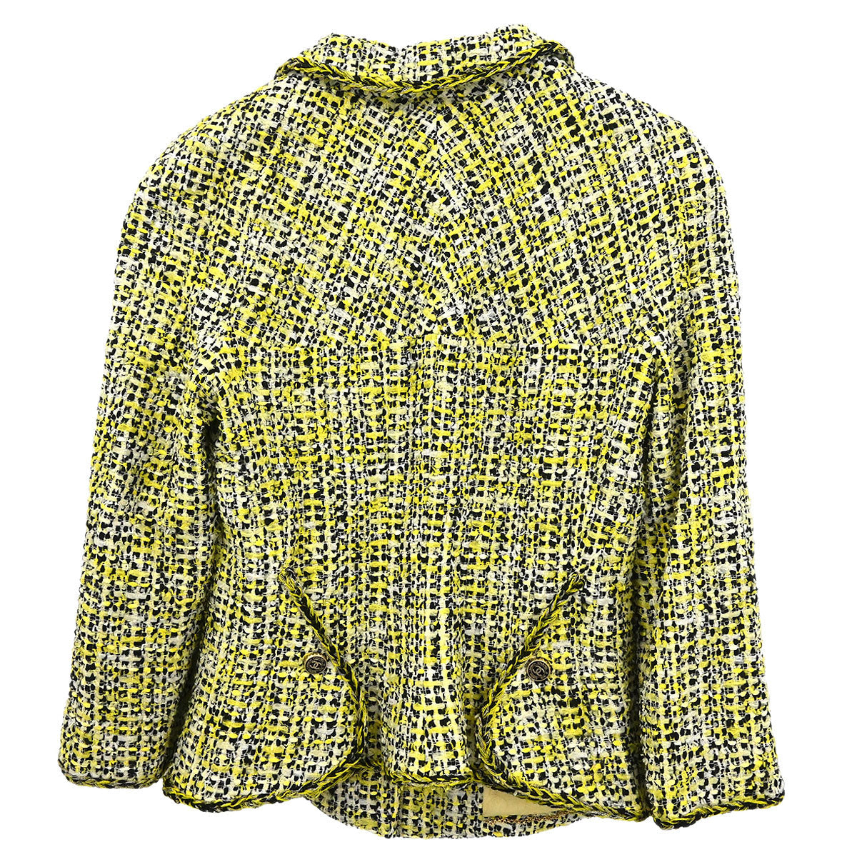 Chanel 2006 Single Breasted Jacket Yellow #38